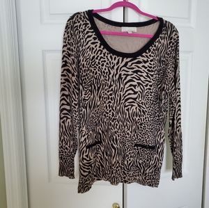 Zebra print sweater